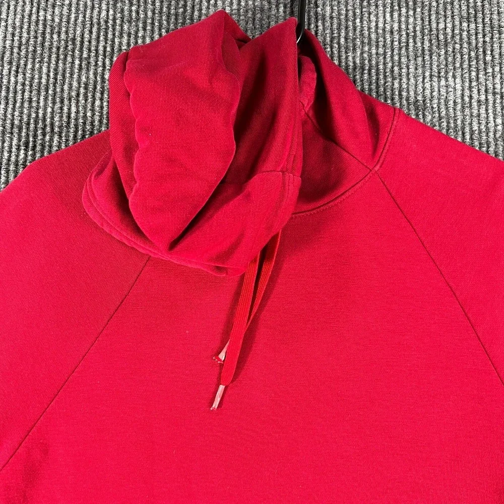 Nike Hoodie Sweatshirt Womens Small Red Long Sleeve Dri-Fit‎ Active Casual